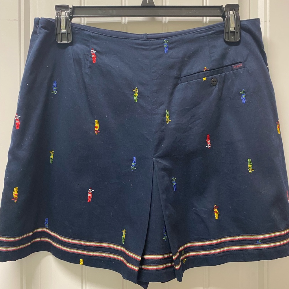 Stylish Navy Embroidered Women's Skirt